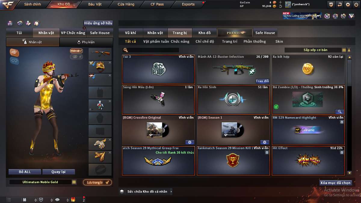 shop acc cf uy tin gia re